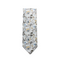 Tylie White & Beige Floral Skinny Tie